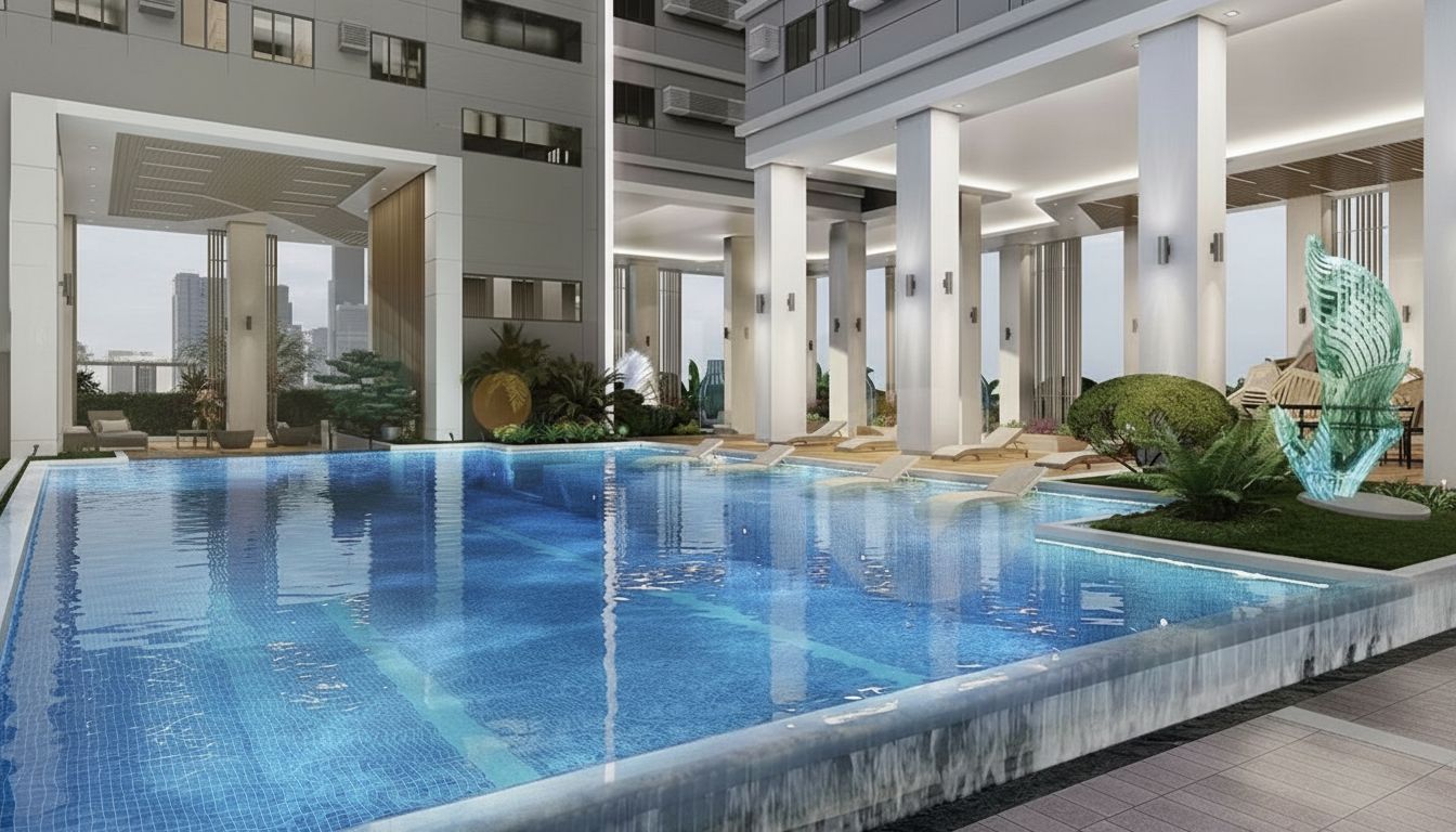 pool_view_of_Jade_residences_condo_in_makati BGC Tower 1 at 345 High Street